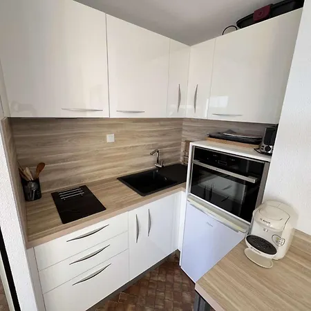 Studio-cabine 23m², Clim, Parking, Lave-linge, Cap D'agde - Fr-1-702-67